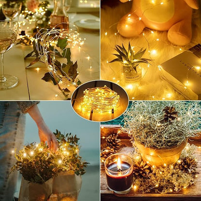 12-Pack 7ft LED Patio String Lights, Waterproof Outdoor