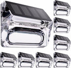 8-Pack Fence Solar Lights, Waterproof LED