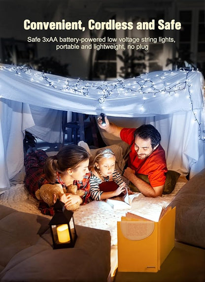 Christmas Fairy Lights, 8ft 20 LED Battery Twinkle Lights