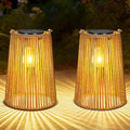 2-Pack Charming Backyard Solar Lanterns for Outdoor, Waterproof LED