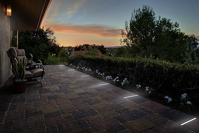 Solar Pathway Lights, IP67 Waterproof LED Driveway Lights