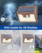Bright Solar Patio Lights 2-Pack, Motion Sensor LED