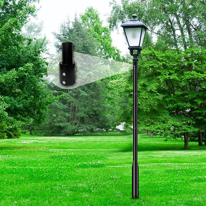 Tenon Slip Fitter Light Pole Adapter for 3 inch Round Pole, 2 3/8" Round Tenon Adapter for Mounting Bracket for Outdoor Shoebox Lighting Street Light Parking Lot Light