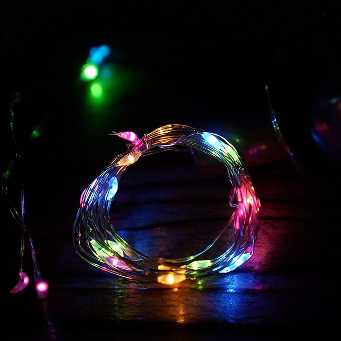 Christmas Fairy Lights 8-Pack, 20 LED Battery Twinkle Lights