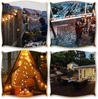 16ft Warm White String Lights for Porch, Waterproof LED