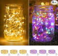 6-Pack 7ft Christmas LED String Lights, Waterproof Timer Lights