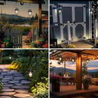 Backyard Solar Hanging Lanterns, Decorative Backyard Decor