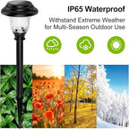 Cool White Solar Pathway Lights 8-Pack, Walkway LED