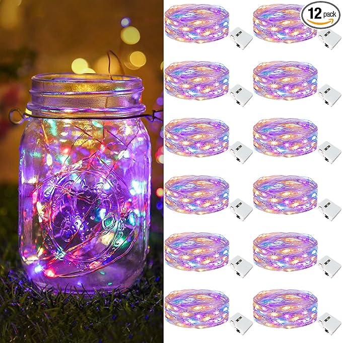 7ft Silver Outdoor Edison String Lights, Weatherproof