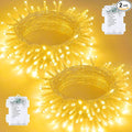 2-Pack Christmas String Lights, 33ft 100 LED Waterproof Twinkle Lights