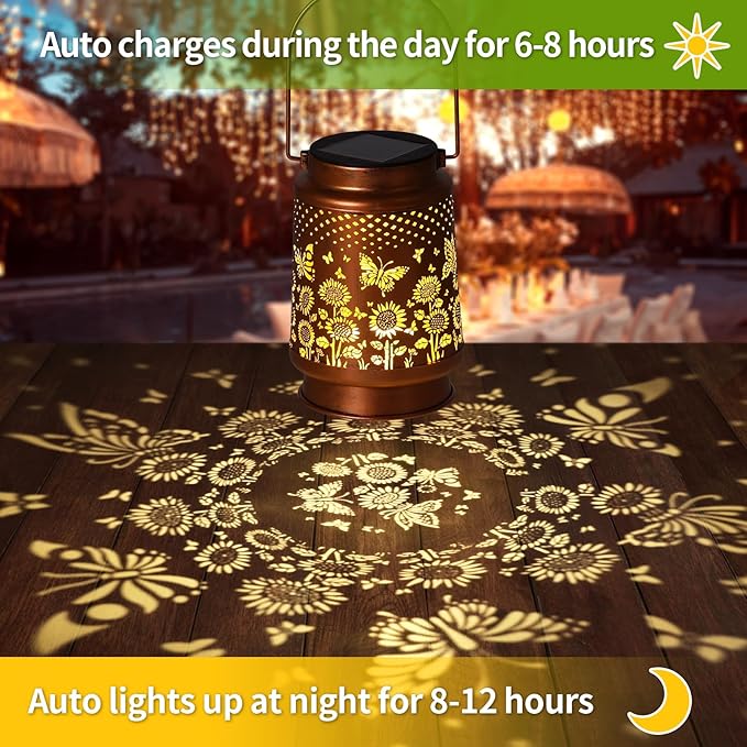 Butterfly Solar Yard Lanterns, Charming Waterproof LED