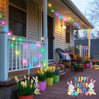 Multicolor Porch String Lights, 33ft Weatherproof LED
