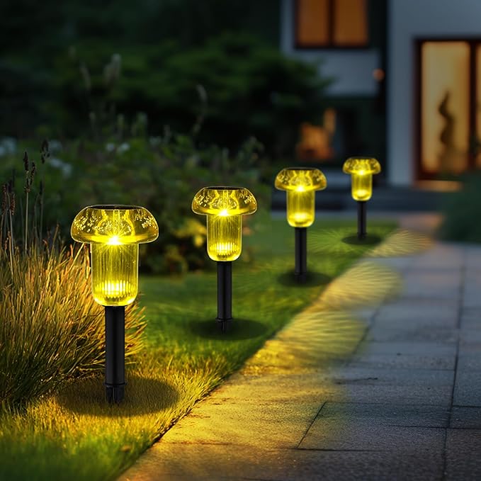 Solar Pathway Lights 4-Pack, Walkway LED