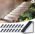 16-Pack Cool White Sleek Solar Yard Lights, Outdoor LED