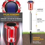 10-Pack Solar Pathway Lights, Waterproof LED Walkway Lights
