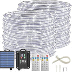 Solar Rope Lights, 132ft LED Porch String