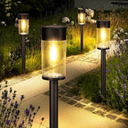 10-Pack Solar Pathway Lights, IP65 Waterproof LED Walkway Lights