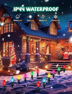 Christmas String Lights, 38ft Waterproof Twinkle Lights