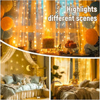 8ft LED Patio String Lights, Waterproof Outdoor
