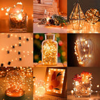 12-Pack 7ft Halloween LED String Lights, Waterproof Timer Lights