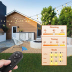 120ft String Lights for Porch, Waterproof LED