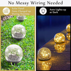 Warm White Solar Pathway Lights 4-Pack, Walkway LED