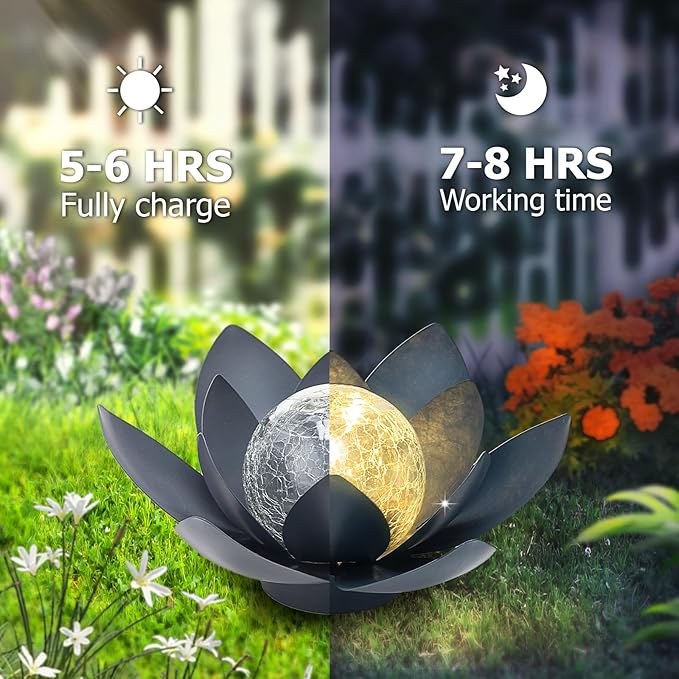 Solar Garden Path Lights, Waterproof