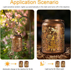 Sunflower Solar Lantern Set, Charming Porch Lighting