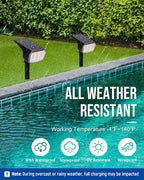 63 LED Solar Landscape Spotlights 3-Pack, LED
