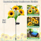 Solar Walkway Path Lights 2-Pack, Waterproof