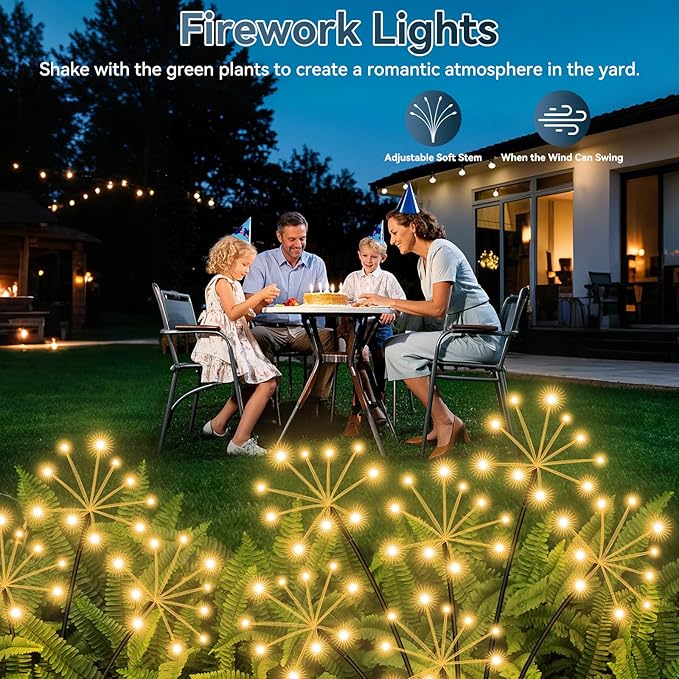 6-Pack Solar Landscape Lights for Driveway