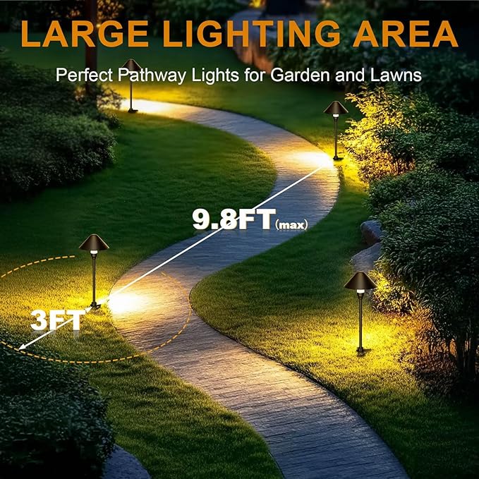 Solar Driveway Path Lights, Waterproof
