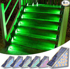 6-Pack Fence Solar Lights, Waterproof LED