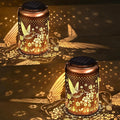 Hummingbird Solar Hanging Lanterns 2-Pack, Rustic Backyard Decor