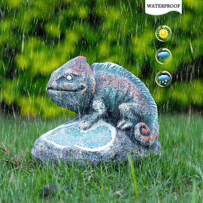 Solar Garden Statue Light, Yard Decor