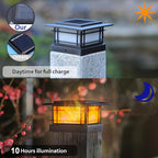 6-Pack Deck Post Cap Lights, Solar LED