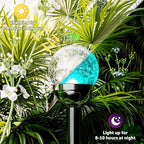 3-Pack Solar Pathway Lights, Waterproof LED Yard Lights