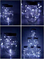 6-Pack Christmas LED String Lights, Waterproof Timer Lights