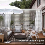 20ft Cool White String Lights for Patio, Waterproof LED