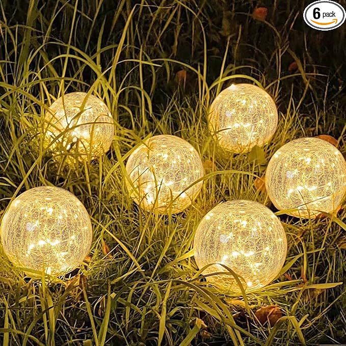 Solar Pathway Lights 6-Pack, Yard LED
