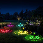 6-Pack Warm White Solar Path Lights, Outdoor Driveway LED