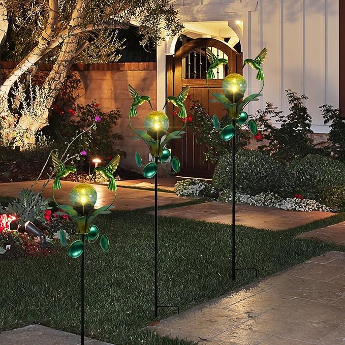 Solar Pathway Lights, Waterproof LED Garden Lights