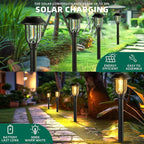8-Pack Solar Pathway Lights, Waterproof LED Driveway Lights
