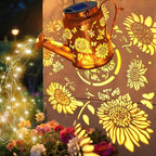 Sunflower Solar Lantern Set 2-Pack, Elegant Backyard Lighting