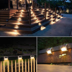 12-Pack Solar Stair Lights, LED