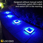 Solar Dock Lights 4-Pack, Waterproof LED
