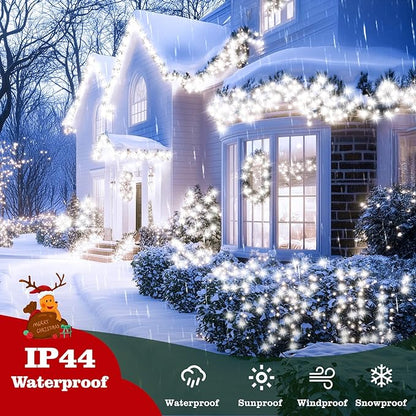Christmas Fairy Lights 4-Pack, 132ft 400 LED Battery Twinkle Lights