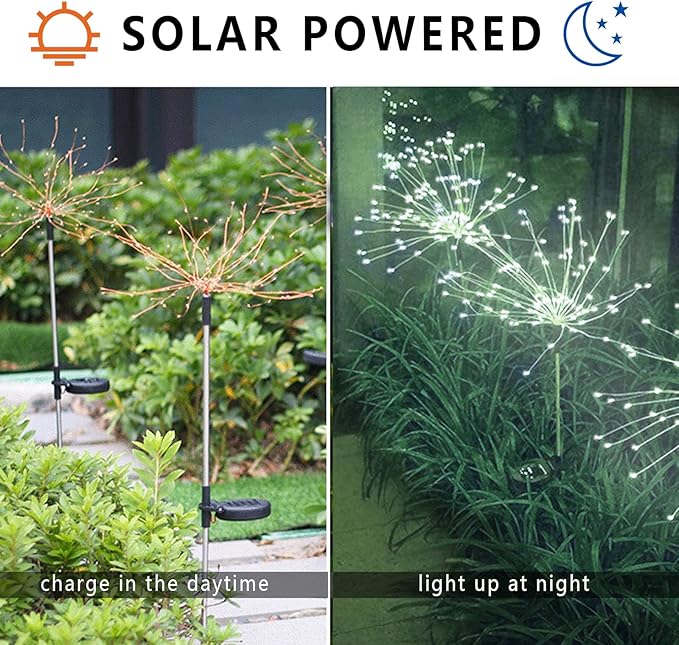 Cool White Solar Pathway Lights, Garden LED