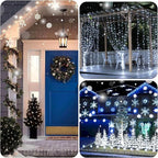 2-Pack 33ft Christmas LED String Lights, Waterproof Timer Lights