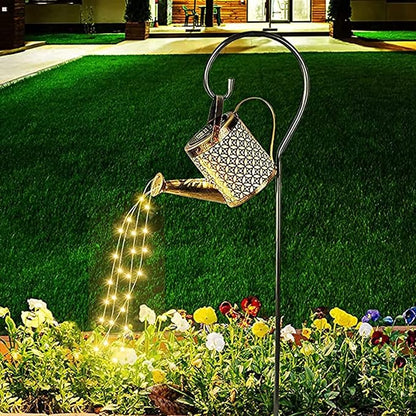Solar Watering Can Lights, LED Lantern Outdoor Light, Hanging Waterproof Outdoor Shower Garden Lights,Solar Lanterns for The Garden Pathway Yard Lawn Patio Landscape Decor (with Bracket)